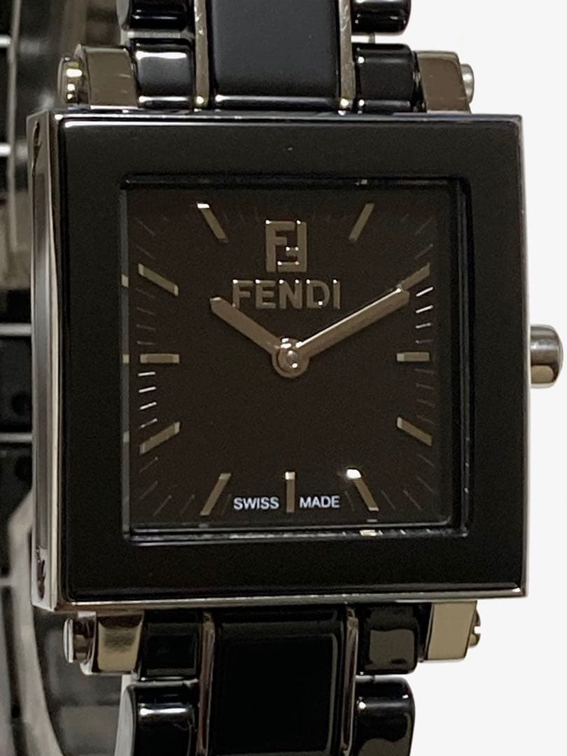 美品！　FENDI フェンディ　オロロギ　セラミック　ブラック　レディース腕時計