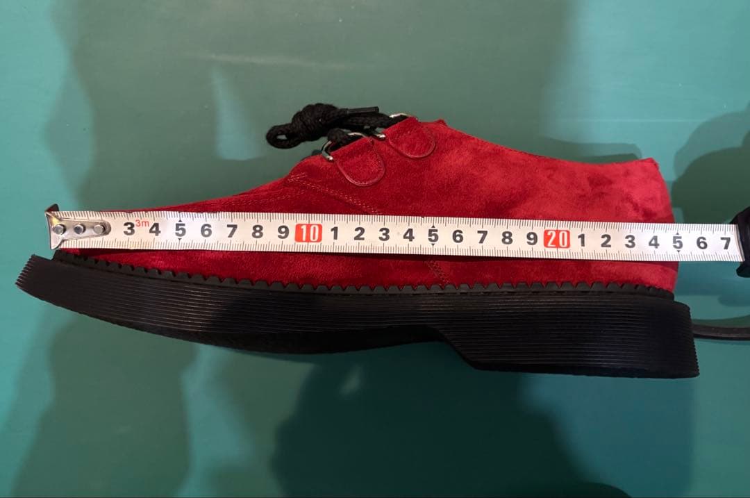 【新品未使用】大特価SAINT LAURENT レッド スエード シューズ