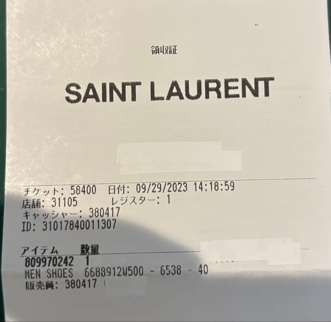 【新品未使用】大特価SAINT LAURENT レッド スエード シューズ