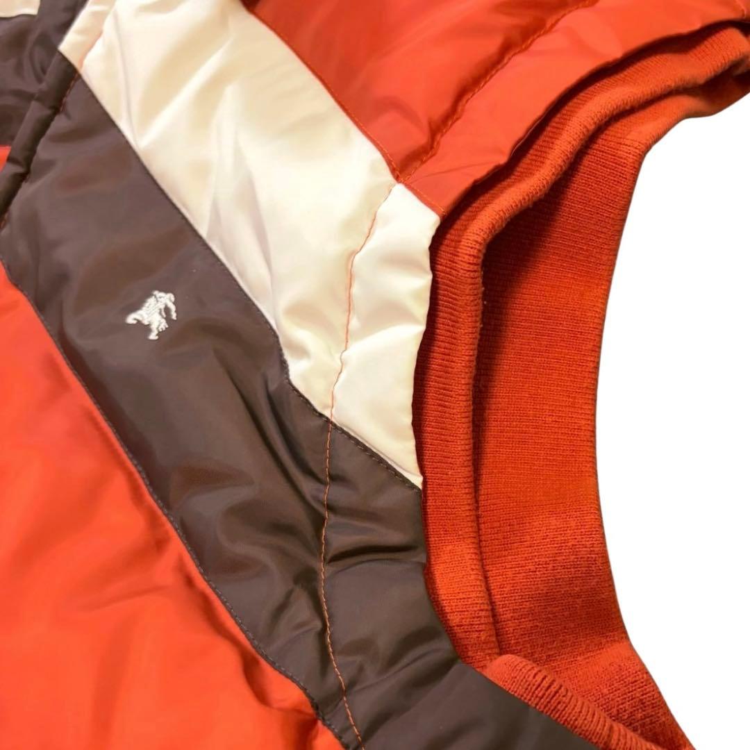 バーバリーブラックレーベル ダウンベスト ノバチェック フード M ホースロゴ