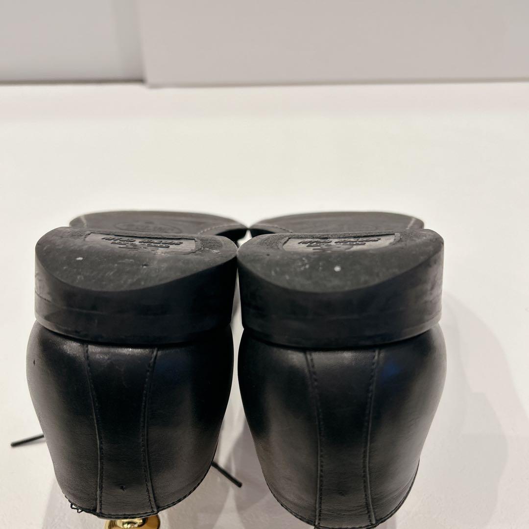 美品✨スコッチグレイン ビジネスシューズ　内羽根　ストレート　黒　25