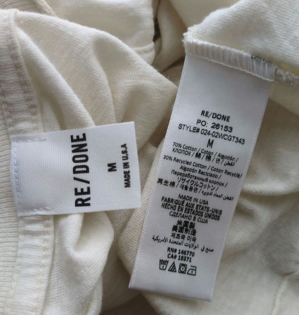 RE/DONE リダン CLASSIC TEE PEANUTS CRUSH Ｍ