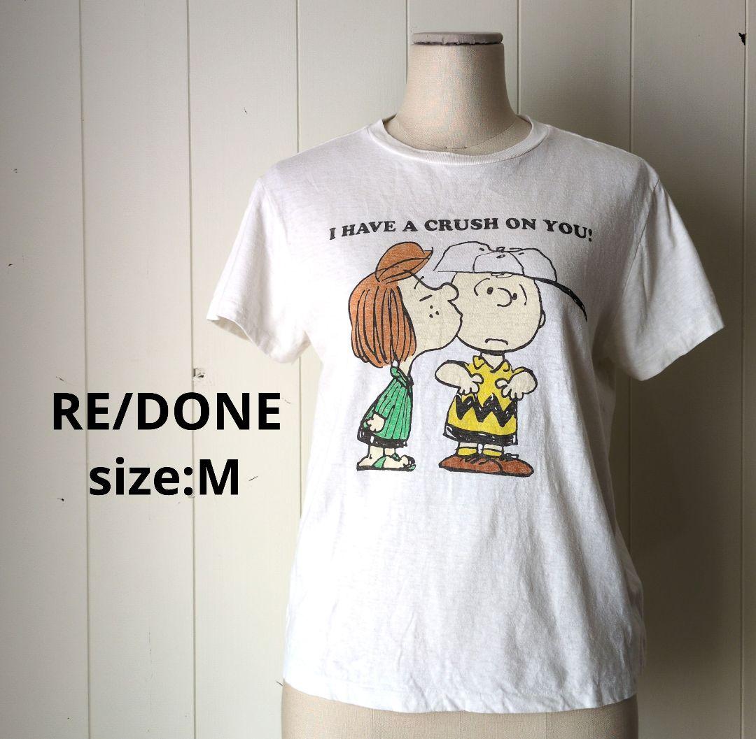 RE/DONE リダン CLASSIC TEE PEANUTS CRUSH Ｍ