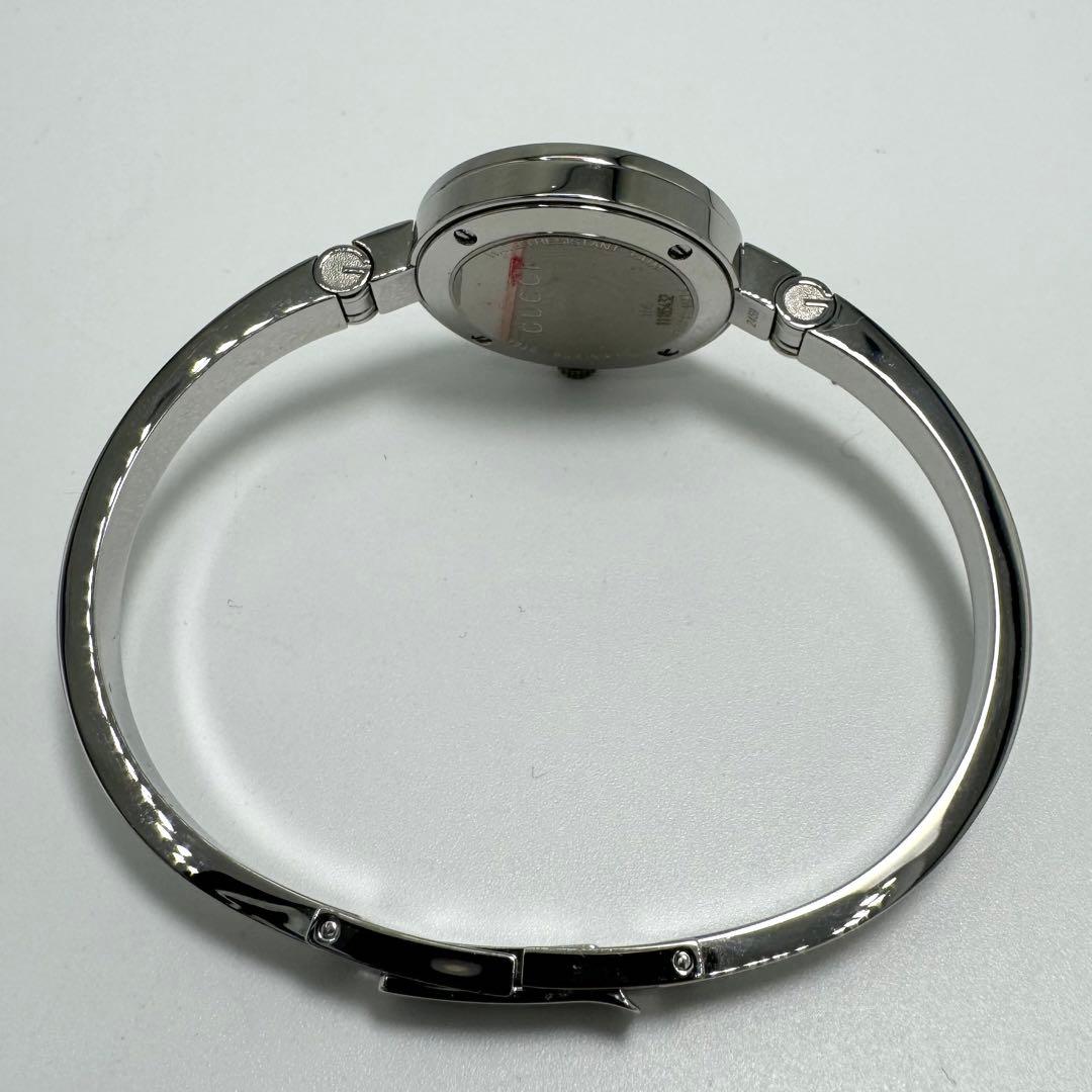 【稼動】 美品 GUCCI グッチ 105 ガーネット バングルウォッチ 腕時計