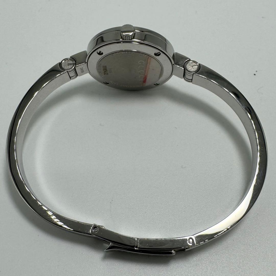 【稼動】 美品 GUCCI グッチ 105 ガーネット バングルウォッチ 腕時計