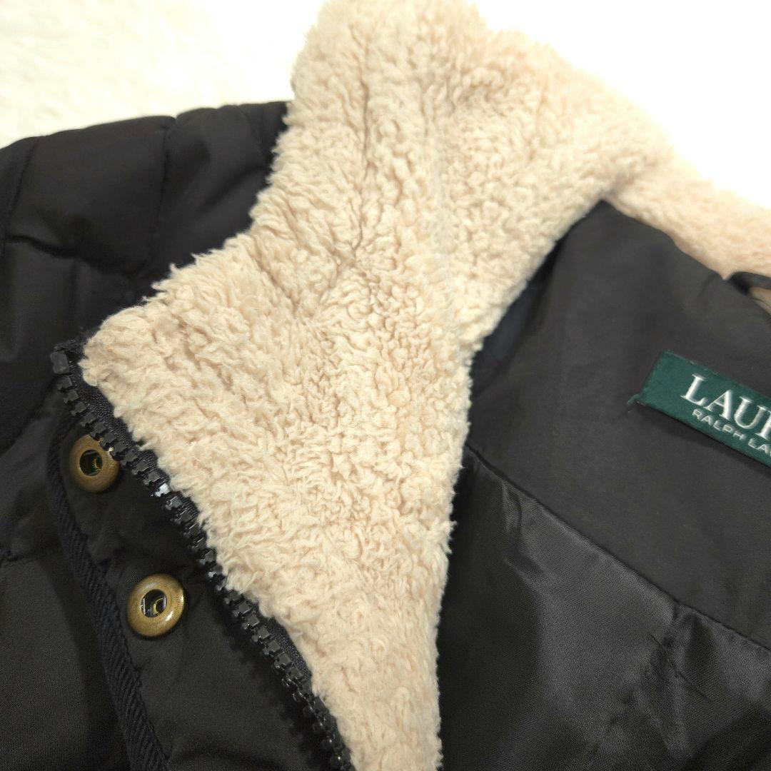 RALPHLAUREN ラルフローレン キルティング ロングコート 中綿 S 黒