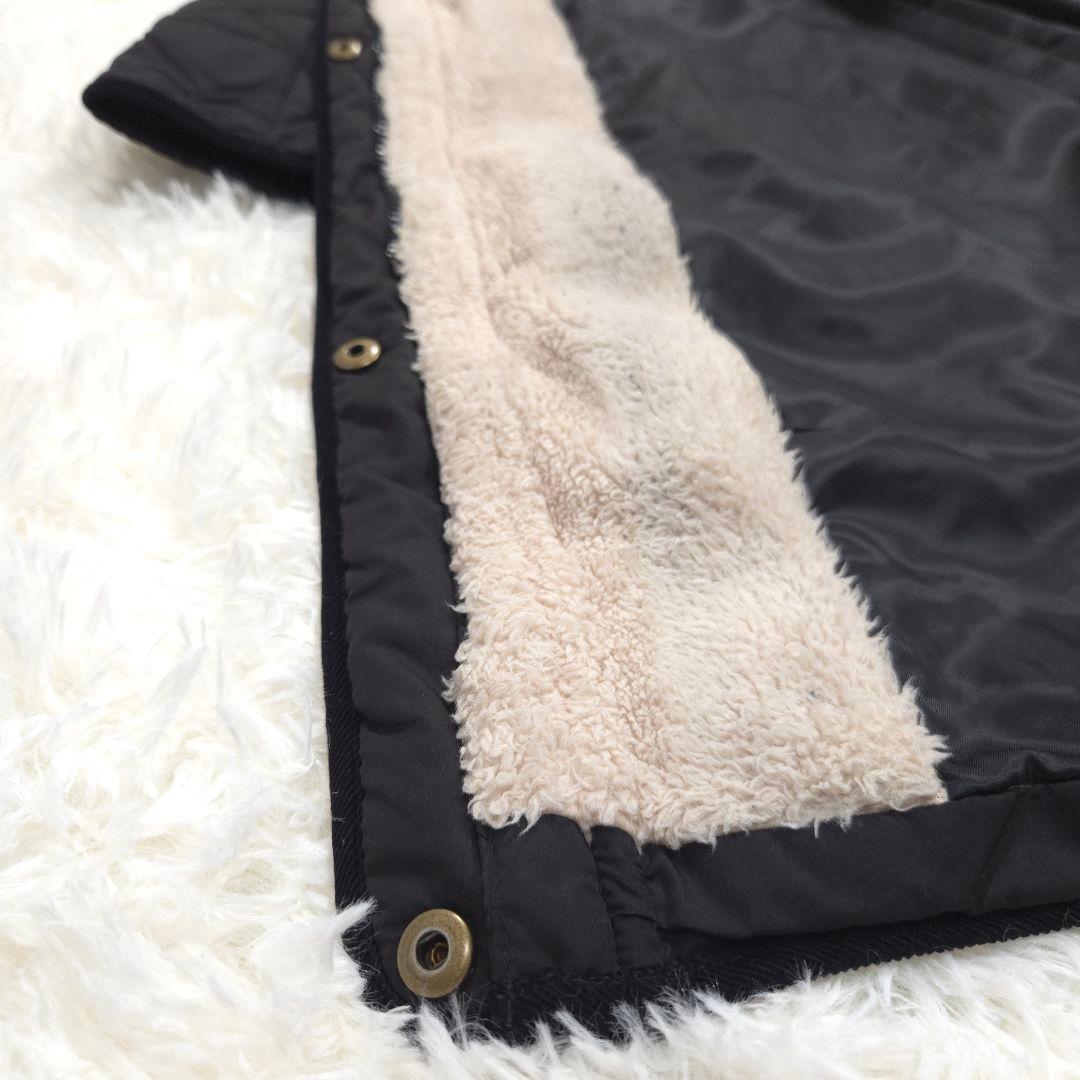 RALPHLAUREN ラルフローレン キルティング ロングコート 中綿 S 黒