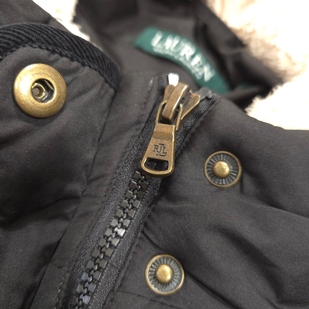 RALPHLAUREN ラルフローレン キルティング ロングコート 中綿 S 黒