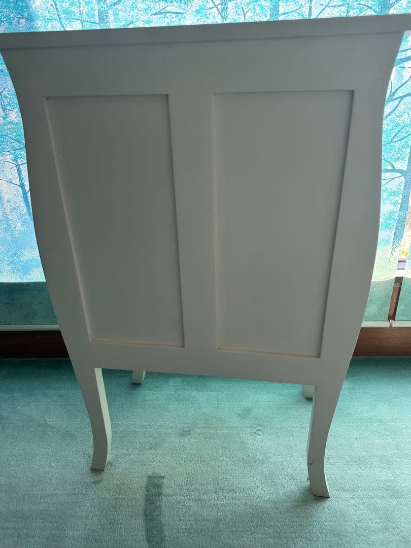 クロシオ コモ チェスト4D ホワイト 幅55cm 完成品 アンティーク調