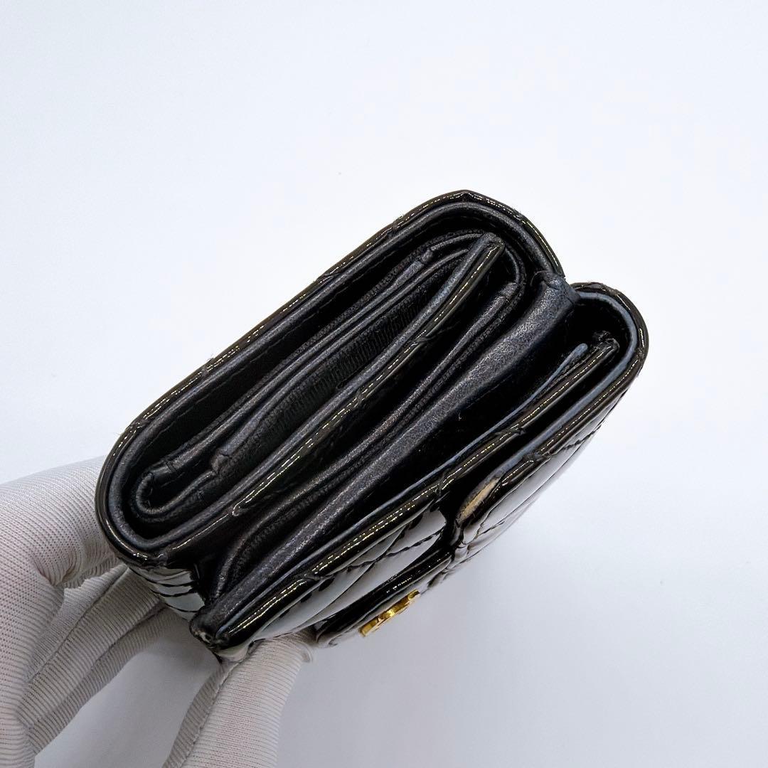 シャネル マトラッセ コンパクトウォレット 三つ折り財布 CHANEL 美品