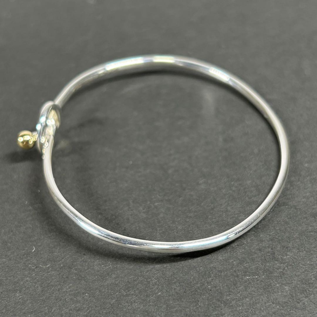 ティファニー バングル ラブノット シルバー925×ゴールド750 ブレスレット