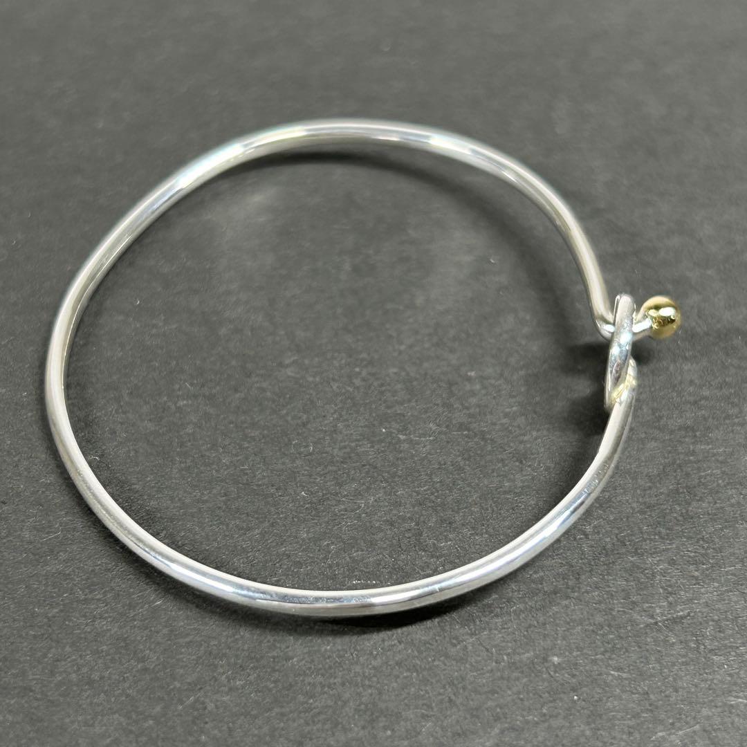 ティファニー バングル ラブノット シルバー925×ゴールド750 ブレスレット