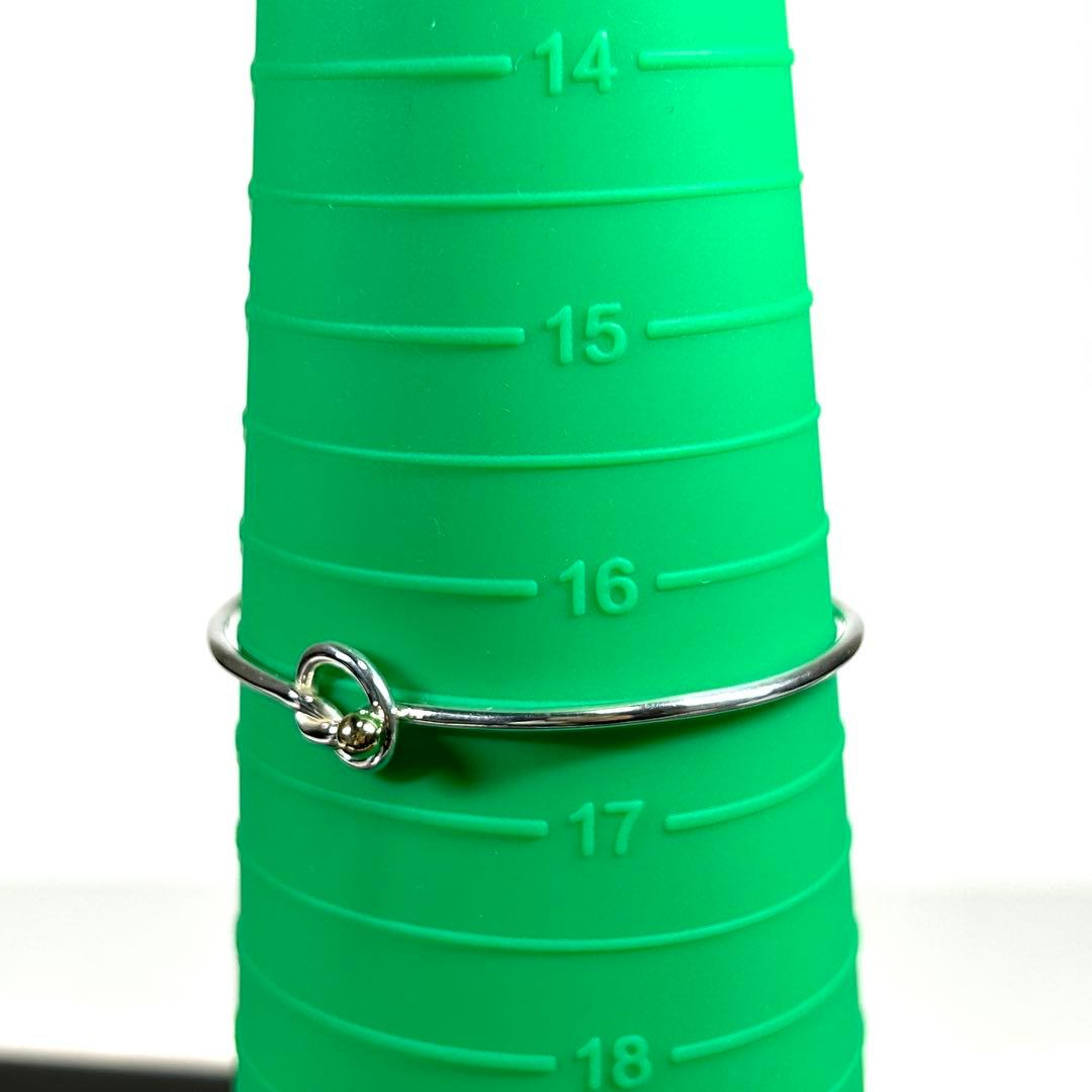 ティファニー バングル ラブノット シルバー925×ゴールド750 ブレスレット