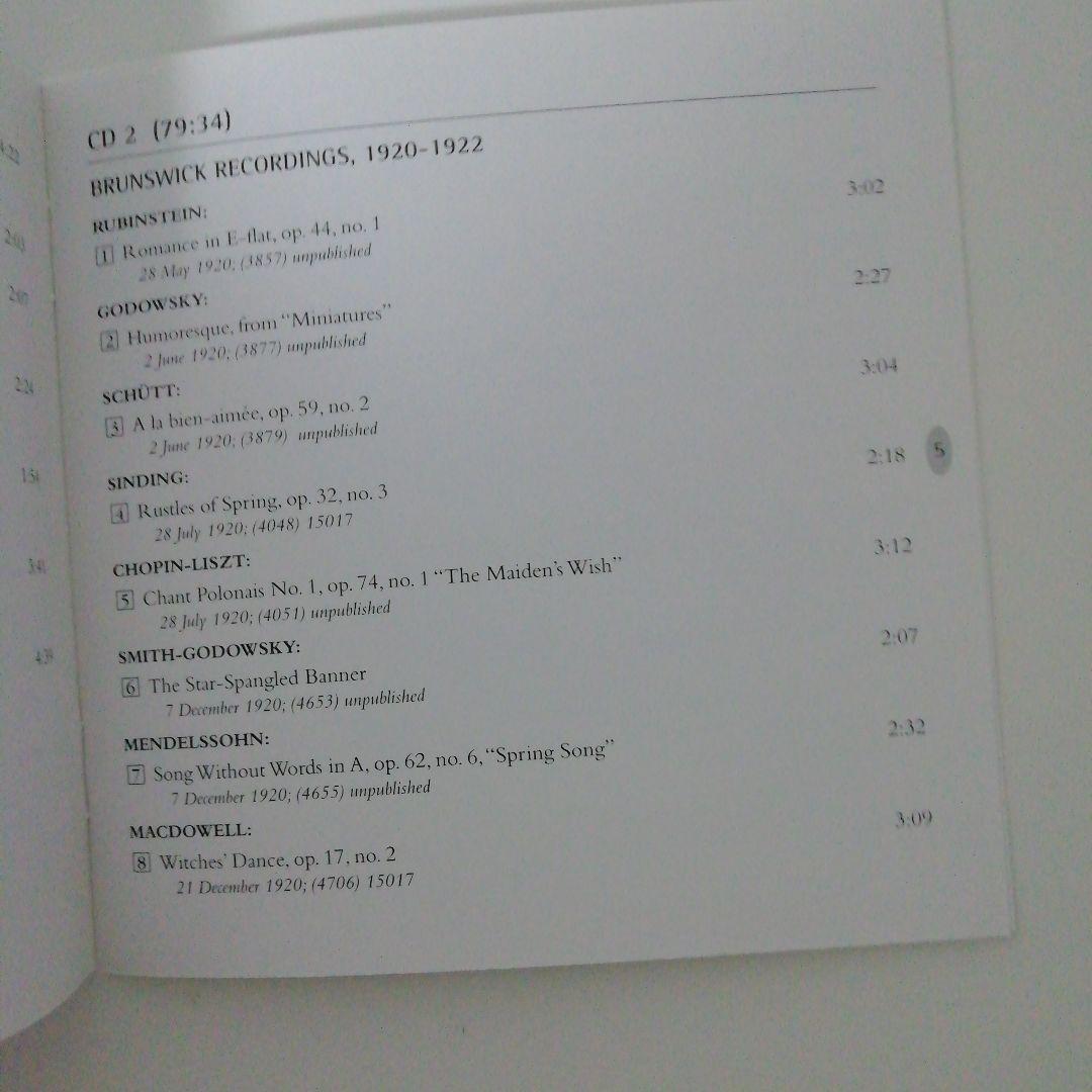 レオポルト・ゴドフスキー　コロンビア/ブランズウィック録音全集vol .1