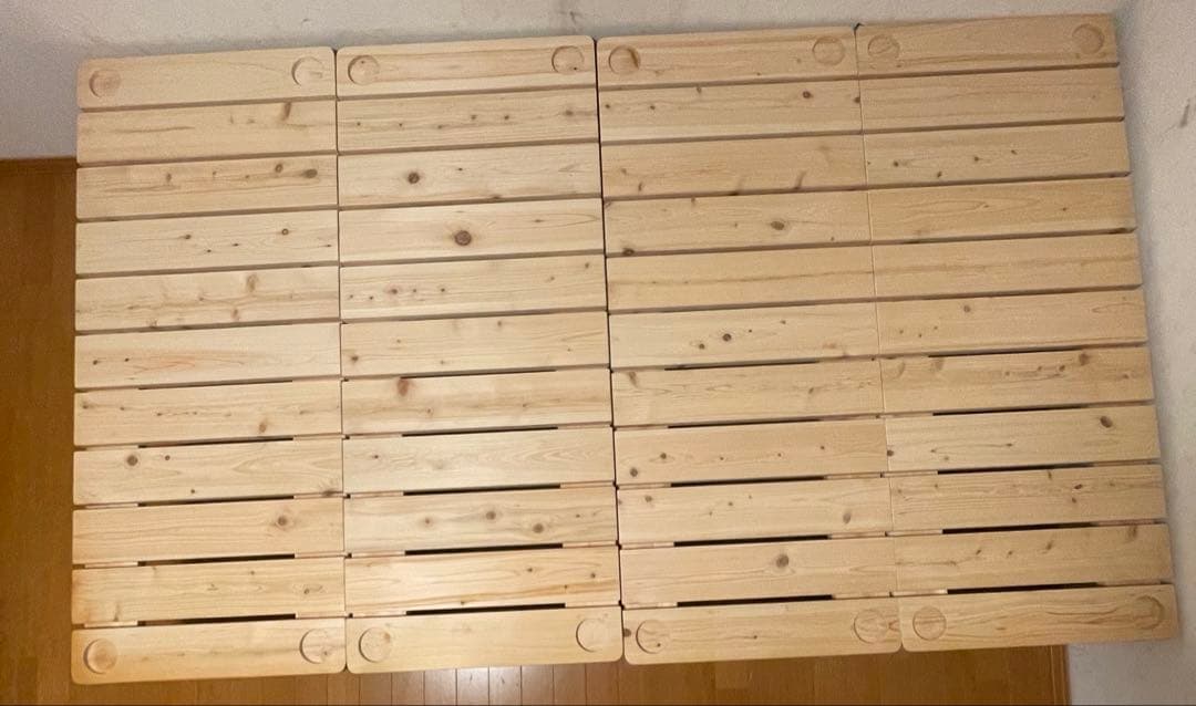 家具の基 すのこベッド セミダブル　国産ヒノキ