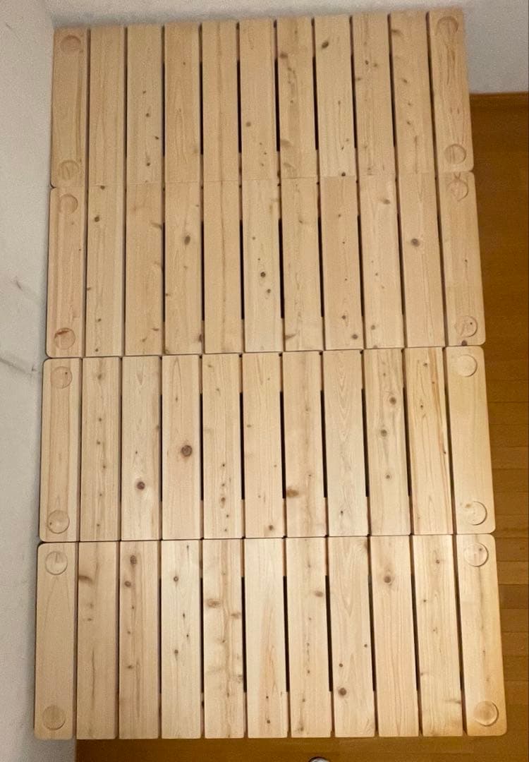 家具の基 すのこベッド セミダブル　国産ヒノキ