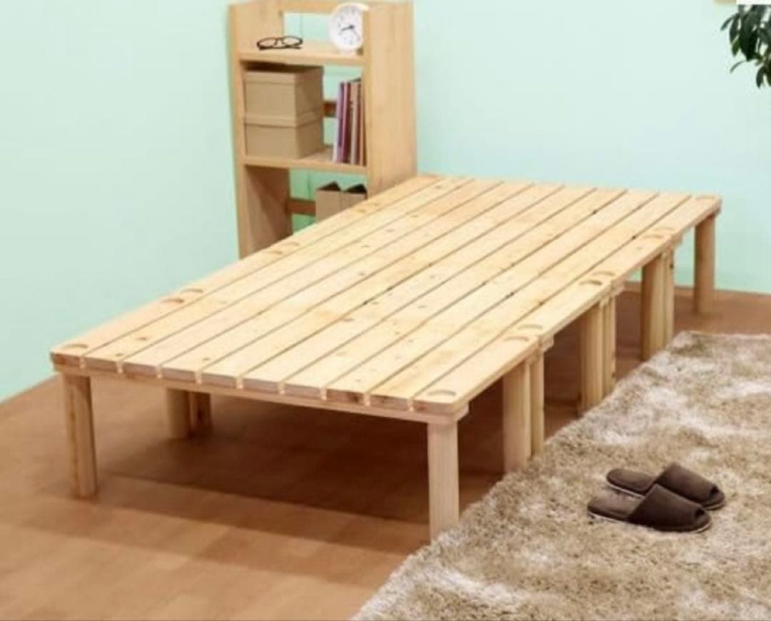 家具の基 すのこベッド セミダブル　国産ヒノキ