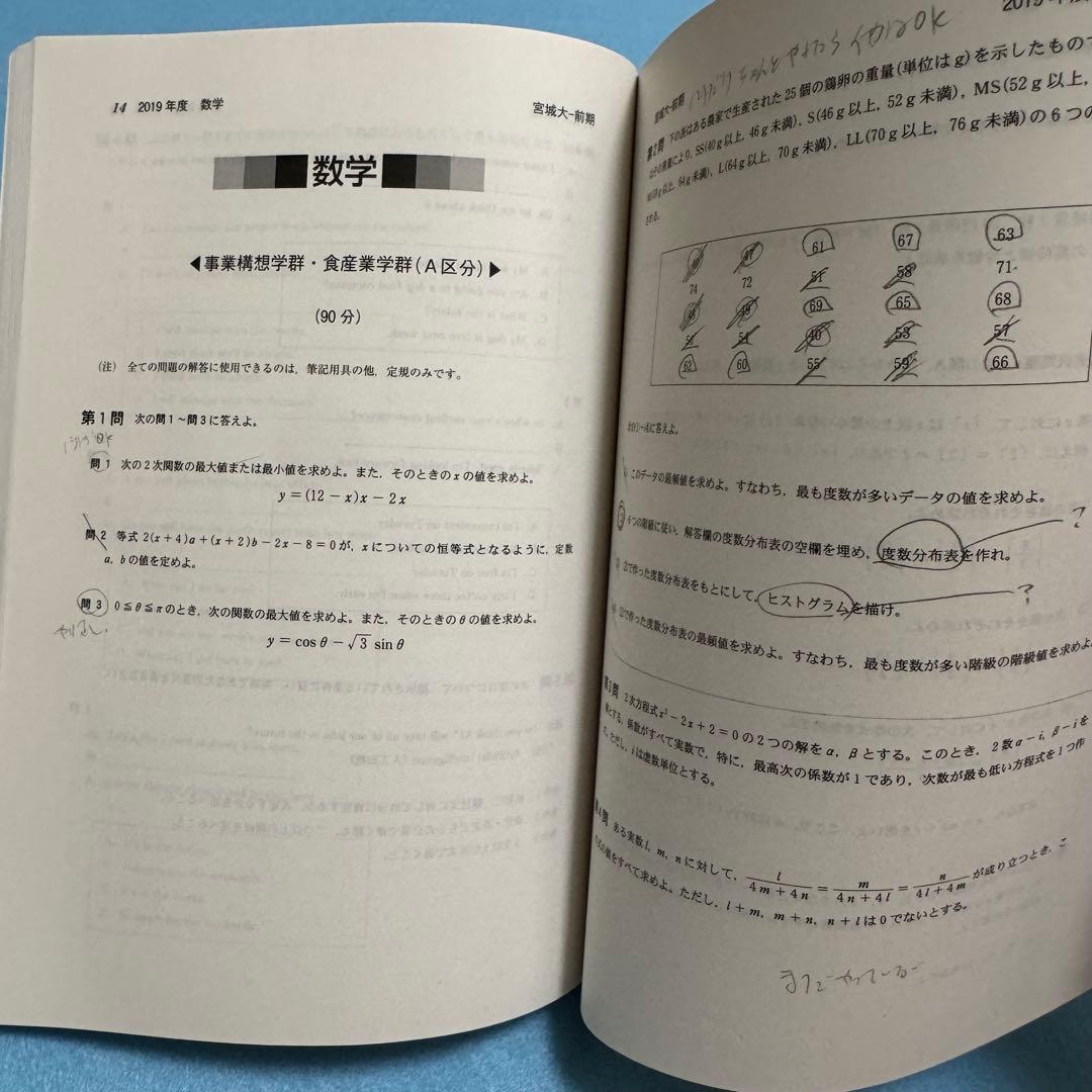 赤本　宮城大学　2017年～2024年 8年分