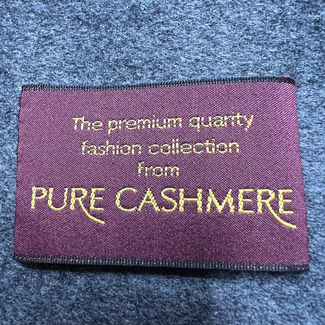 タグ付き 未使用品 バルマン カシミヤフードポンチョ フォックスファー 上質感