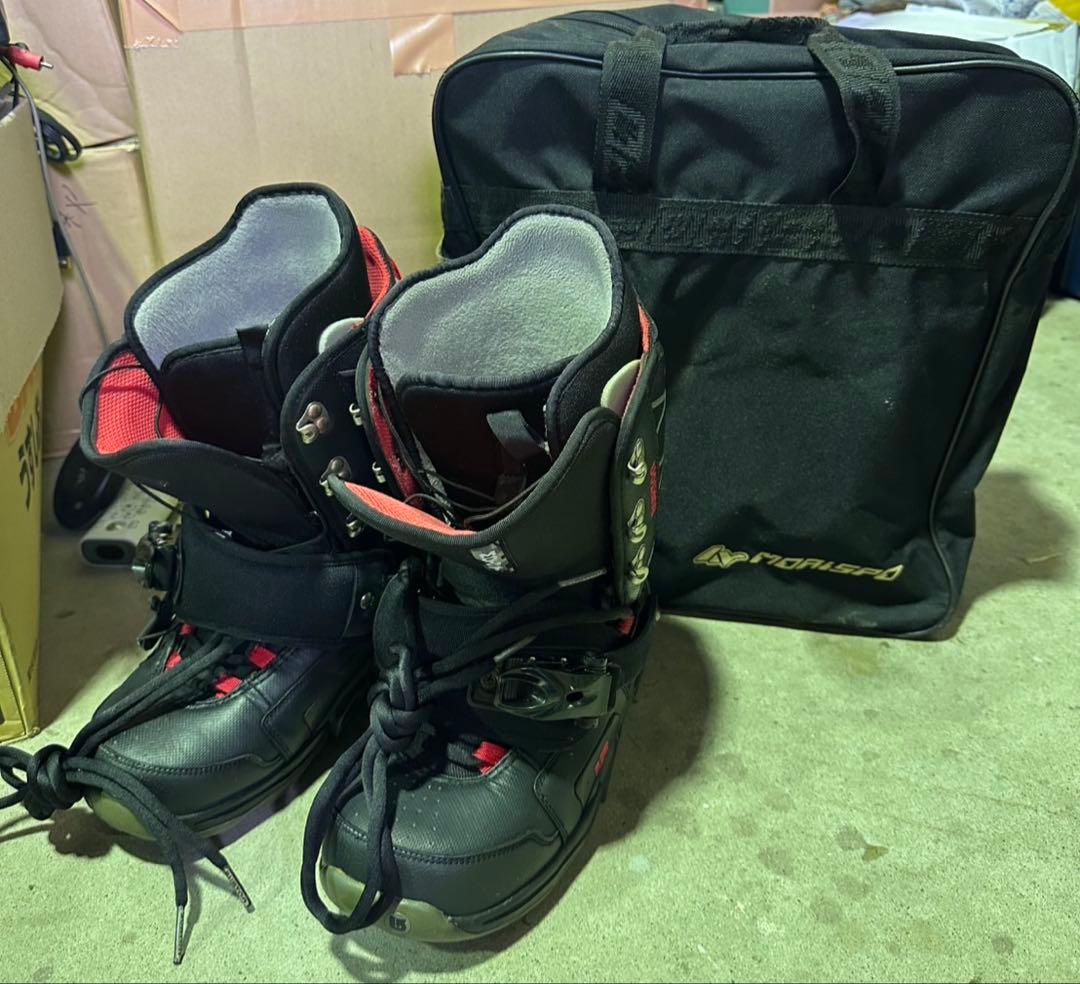G1579 BURTON スノーボードブーツ 黒赤　26.5 メンズ