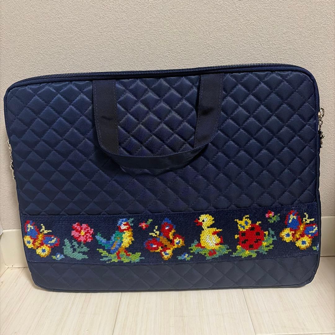 フェイラー ハイジ ブリーフケース ネイビー キルティング バッグ