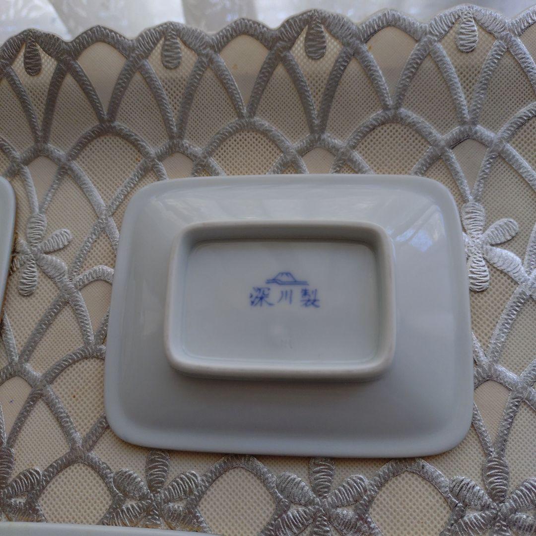 花柄 陶器皿 5枚セット　深川製磁