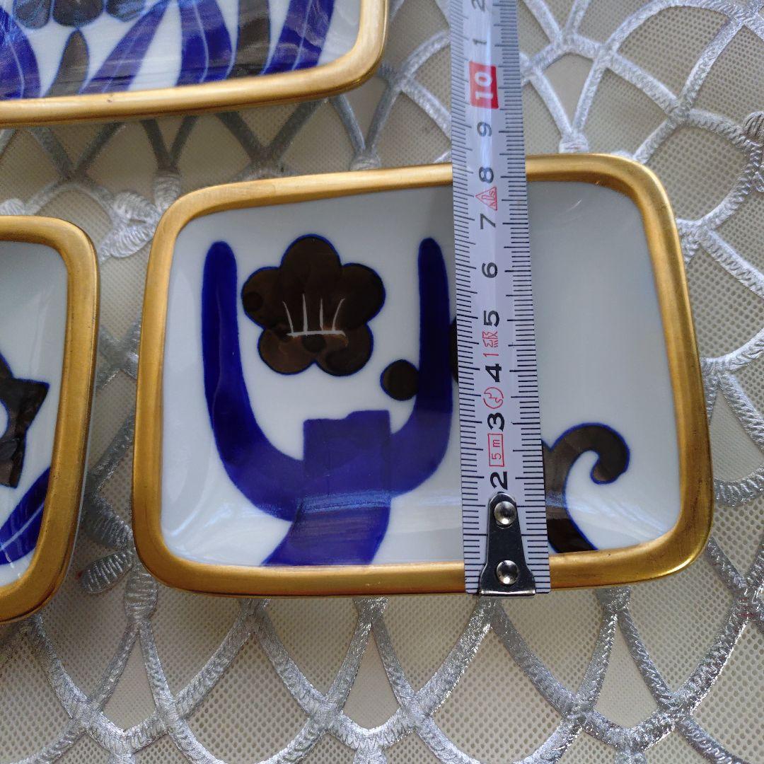 花柄 陶器皿 5枚セット　深川製磁