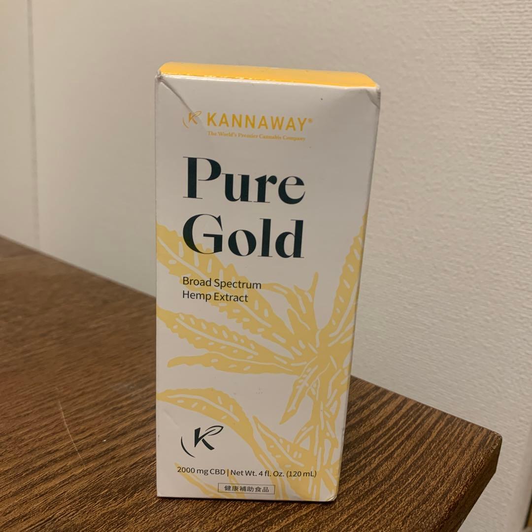 エッセンシャルオイル KANNAWAY Pure Gold 2000mg CBD 120mL