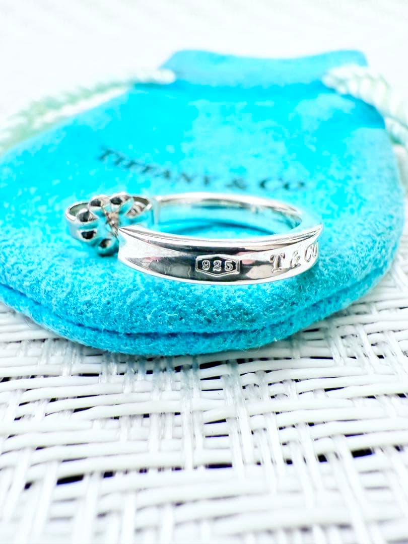 ティファニー　片耳 ナロー ピアス　1837 925 研磨仕上げ済み　美品