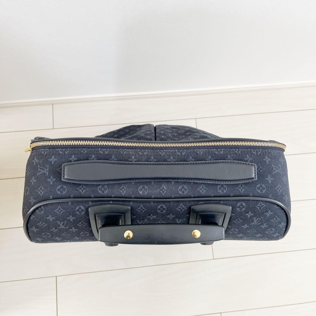 ルイヴィトン アネット モノグラムミニ　キャリーバッグ キャリーケース　ネイビー