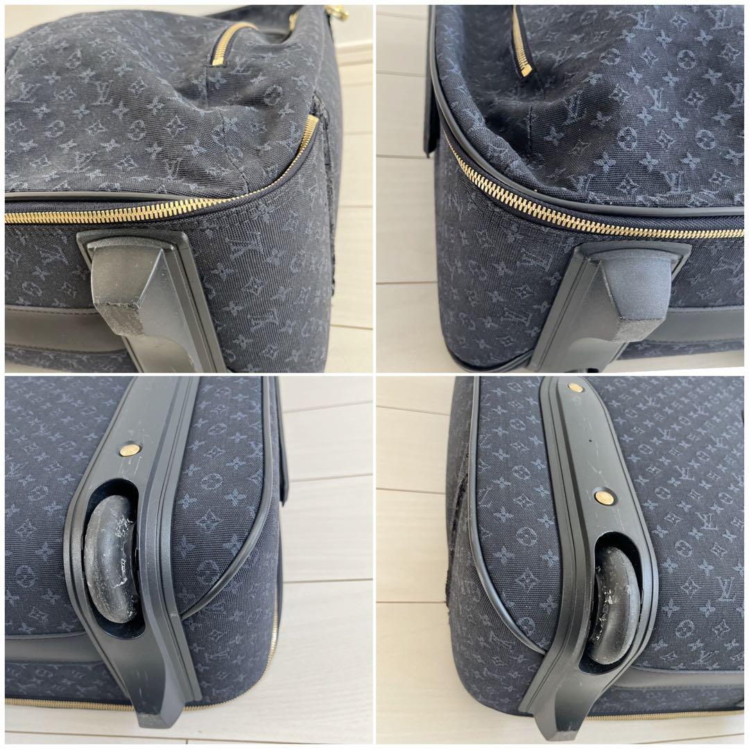 ルイヴィトン アネット モノグラムミニ　キャリーバッグ キャリーケース　ネイビー