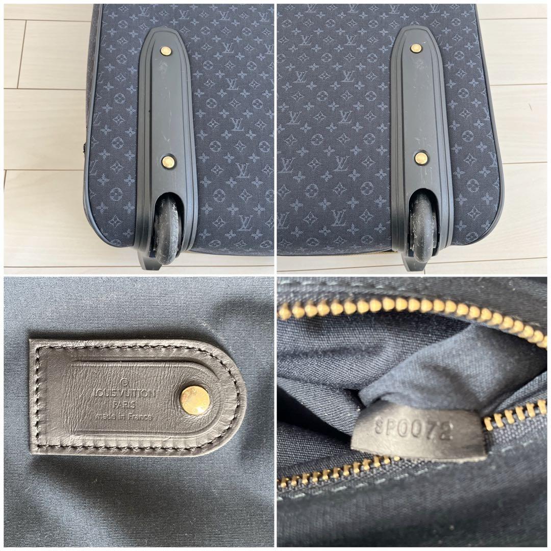 ルイヴィトン アネット モノグラムミニ　キャリーバッグ キャリーケース　ネイビー