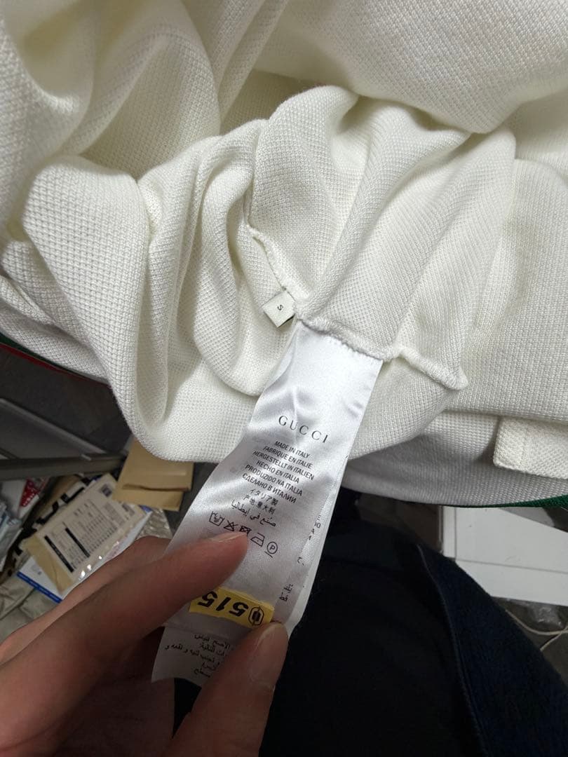GUCCI 長袖ポロシャツ ホワイト