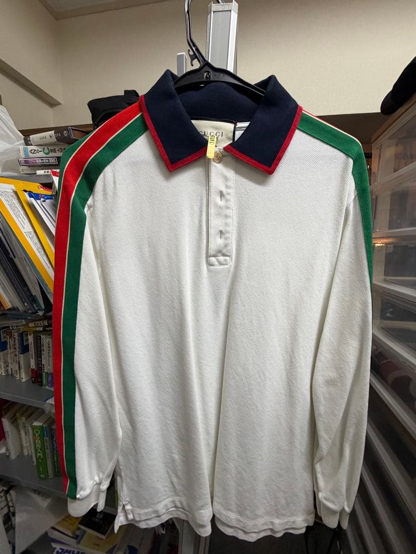 GUCCI 長袖ポロシャツ ホワイト