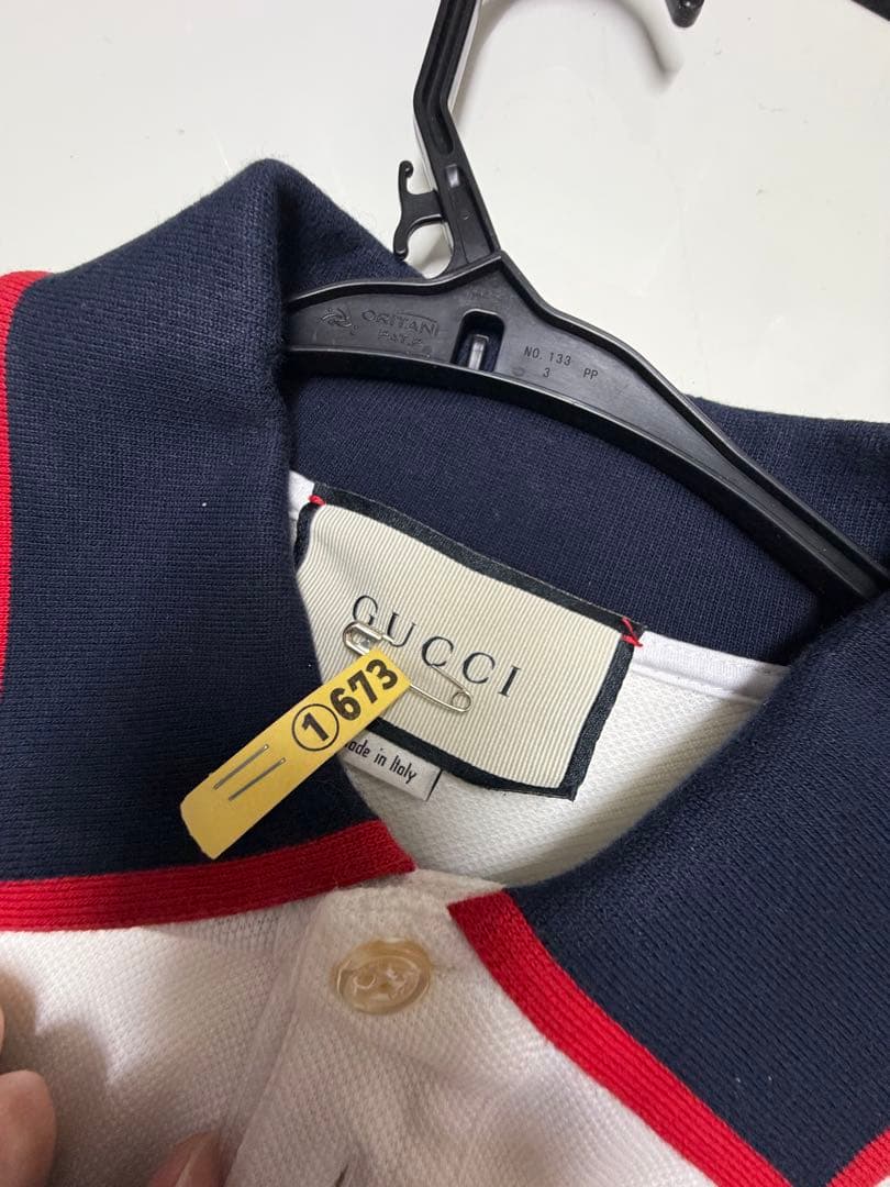 GUCCI 長袖ポロシャツ ホワイト