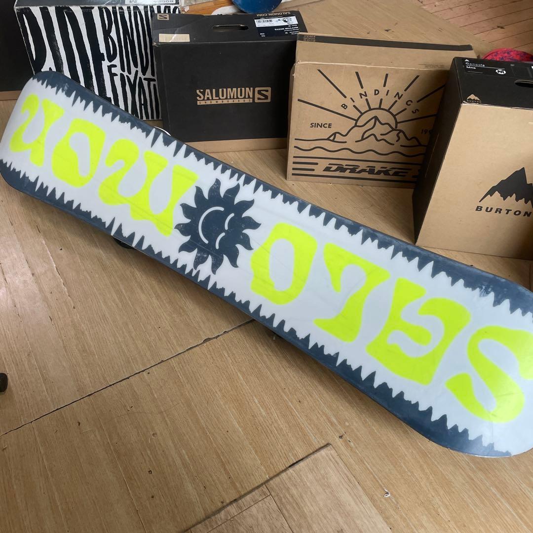SALOMON×BURTON　バートン　キッズスノーボードセット　バイン付