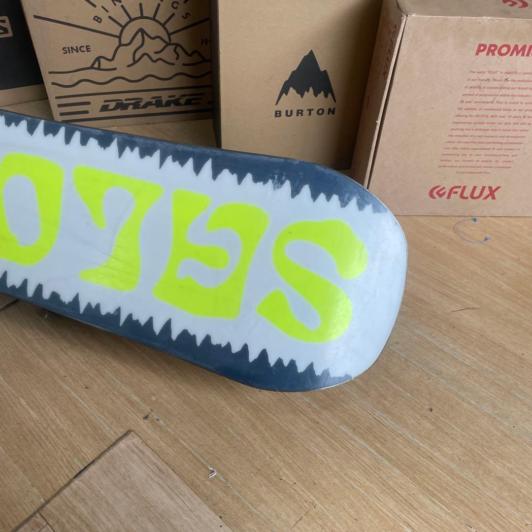 SALOMON×BURTON　バートン　キッズスノーボードセット　バイン付