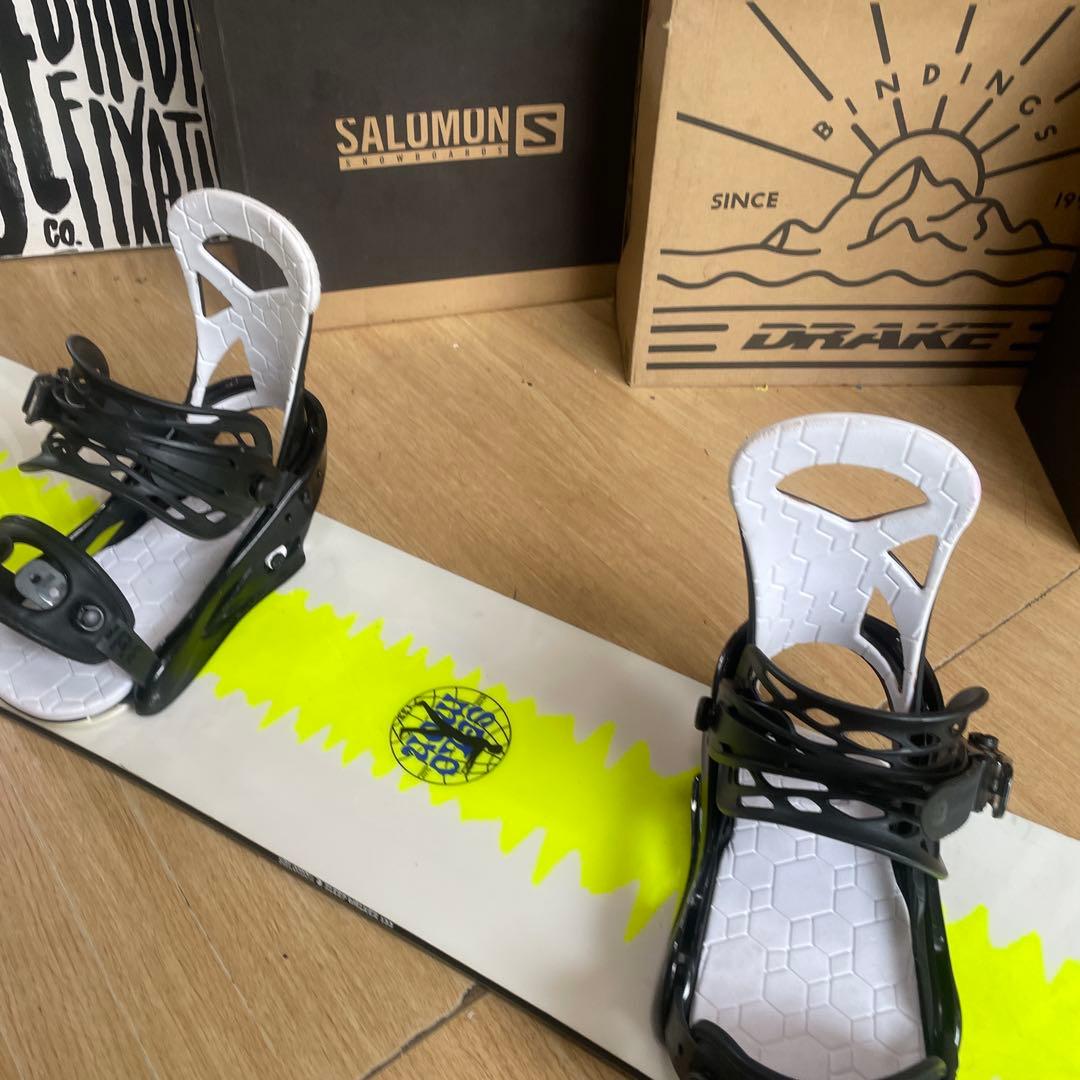 SALOMON×BURTON　バートン　キッズスノーボードセット　バイン付