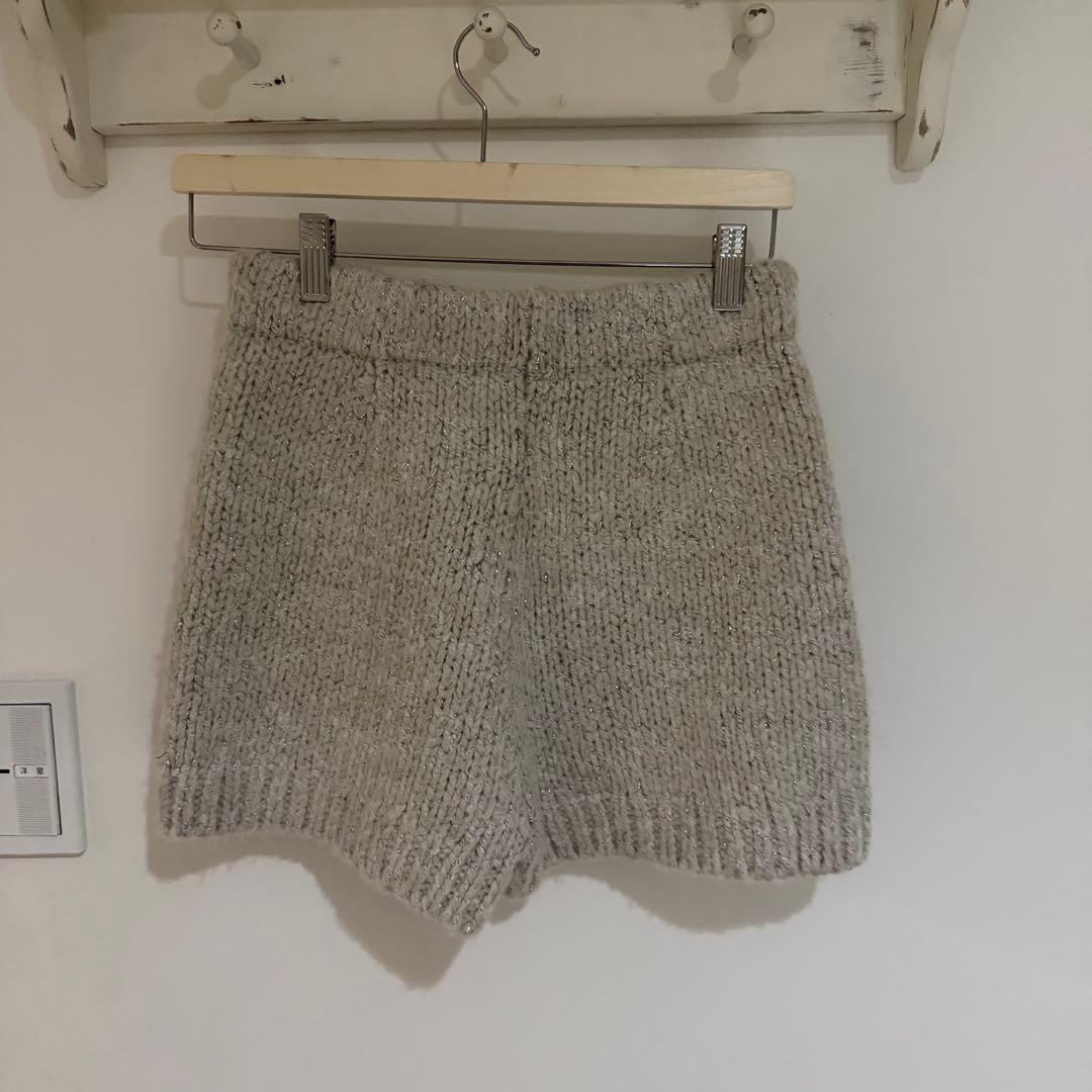 SNIDEL ロービングニットショートパンツ