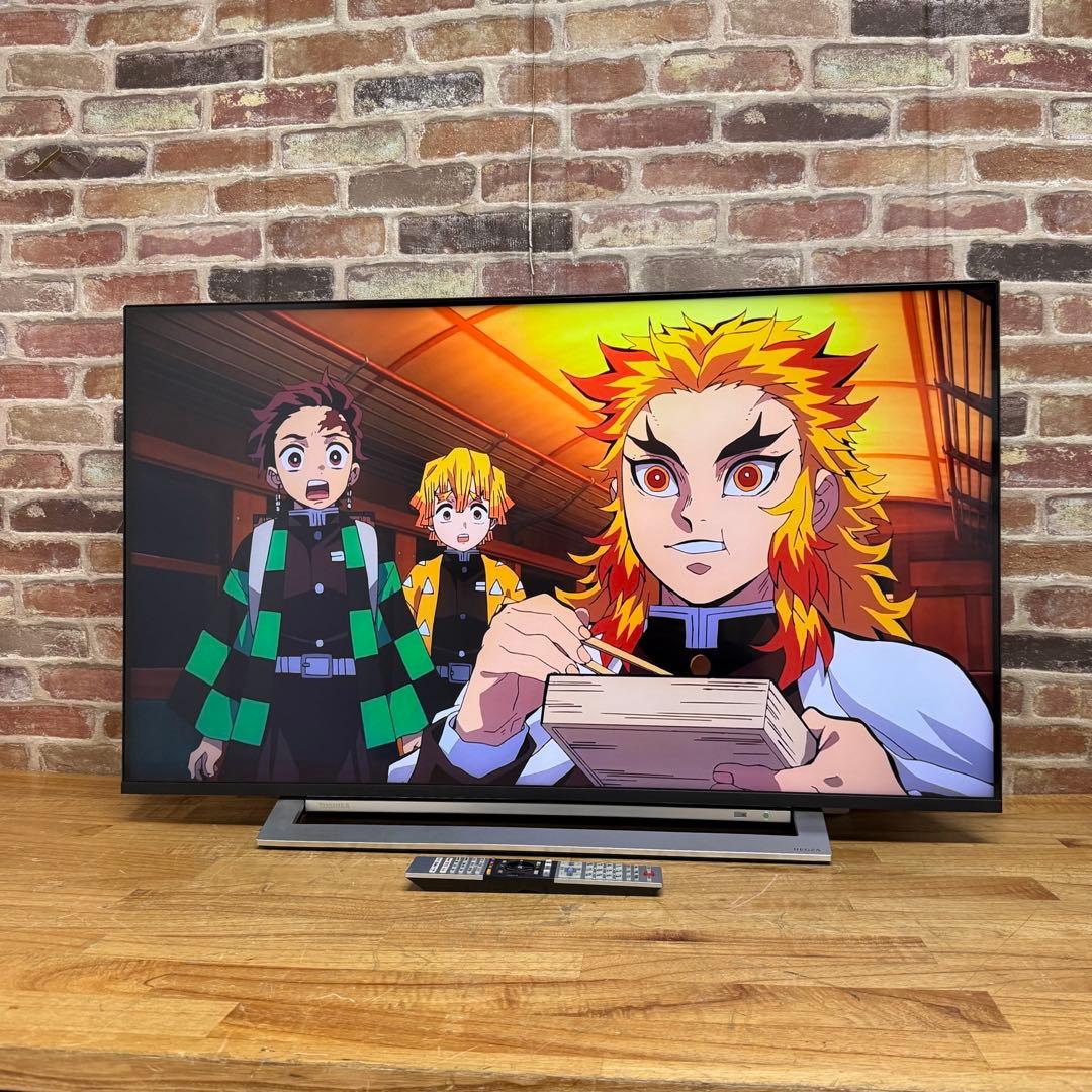 東芝 43V型 4Kチューナー搭載 液晶テレビ レグザ 43M530X W録画○