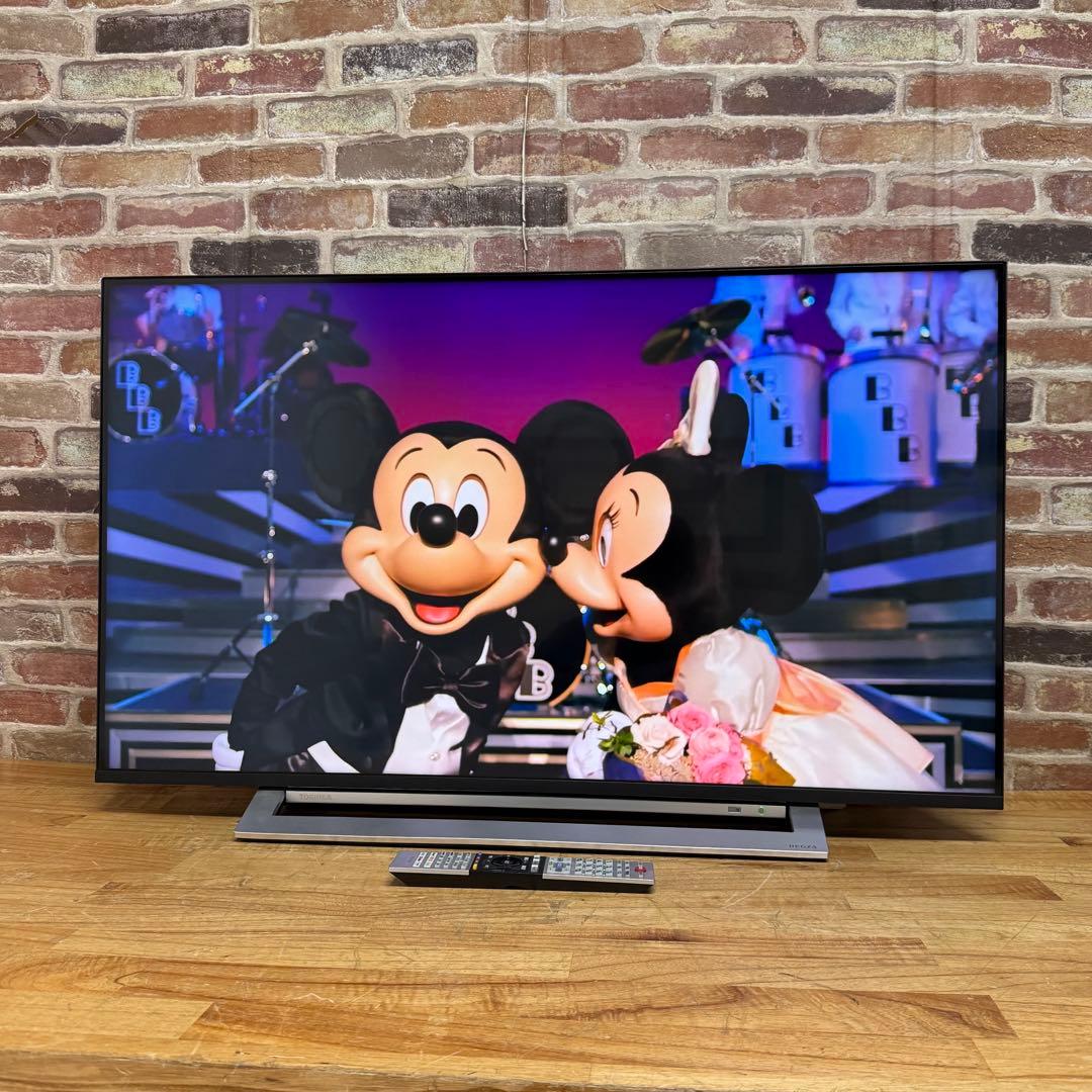 東芝 43V型 4Kチューナー搭載 液晶テレビ レグザ 43M530X W録画○