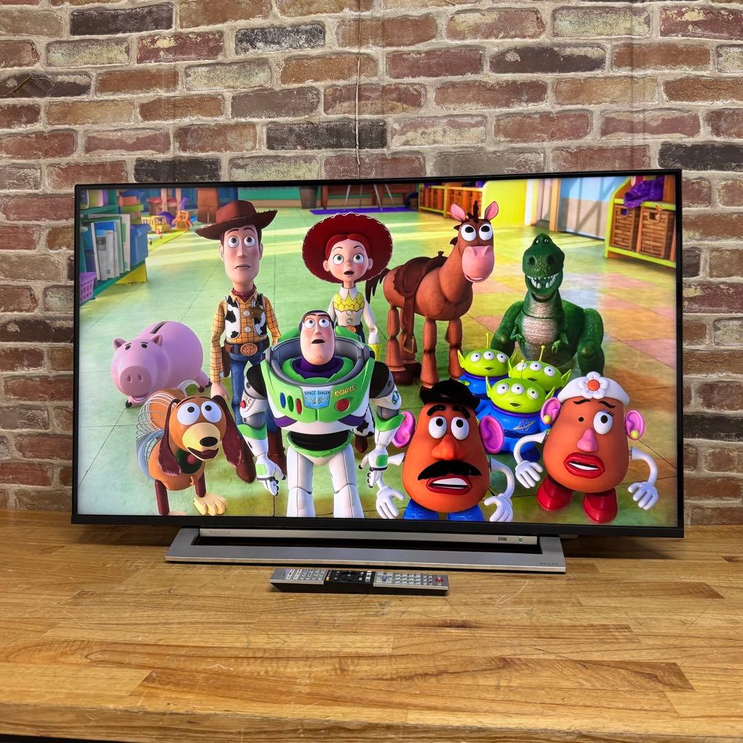 東芝 43V型 4Kチューナー搭載 液晶テレビ レグザ 43M530X W録画○