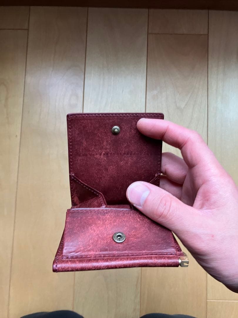 極美品！年末特価！ヒズファクトリー　フェルマーレ　マネークリップ　コッチネーラ