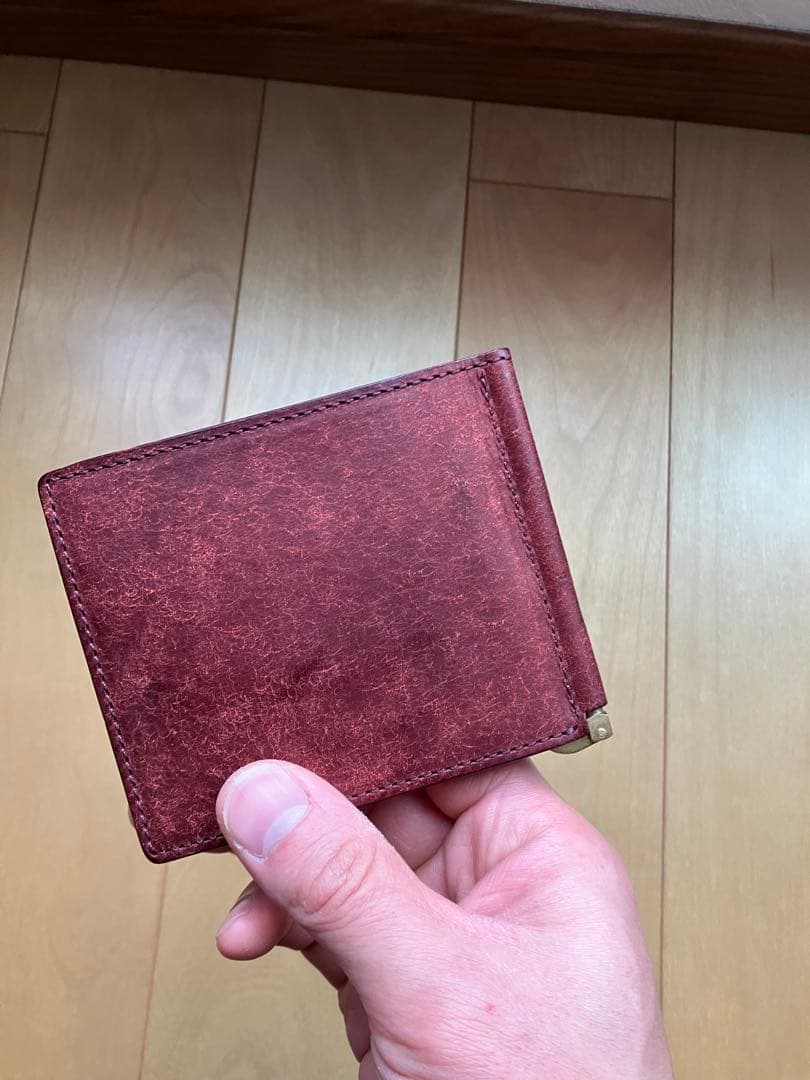 極美品！年末特価！ヒズファクトリー　フェルマーレ　マネークリップ　コッチネーラ