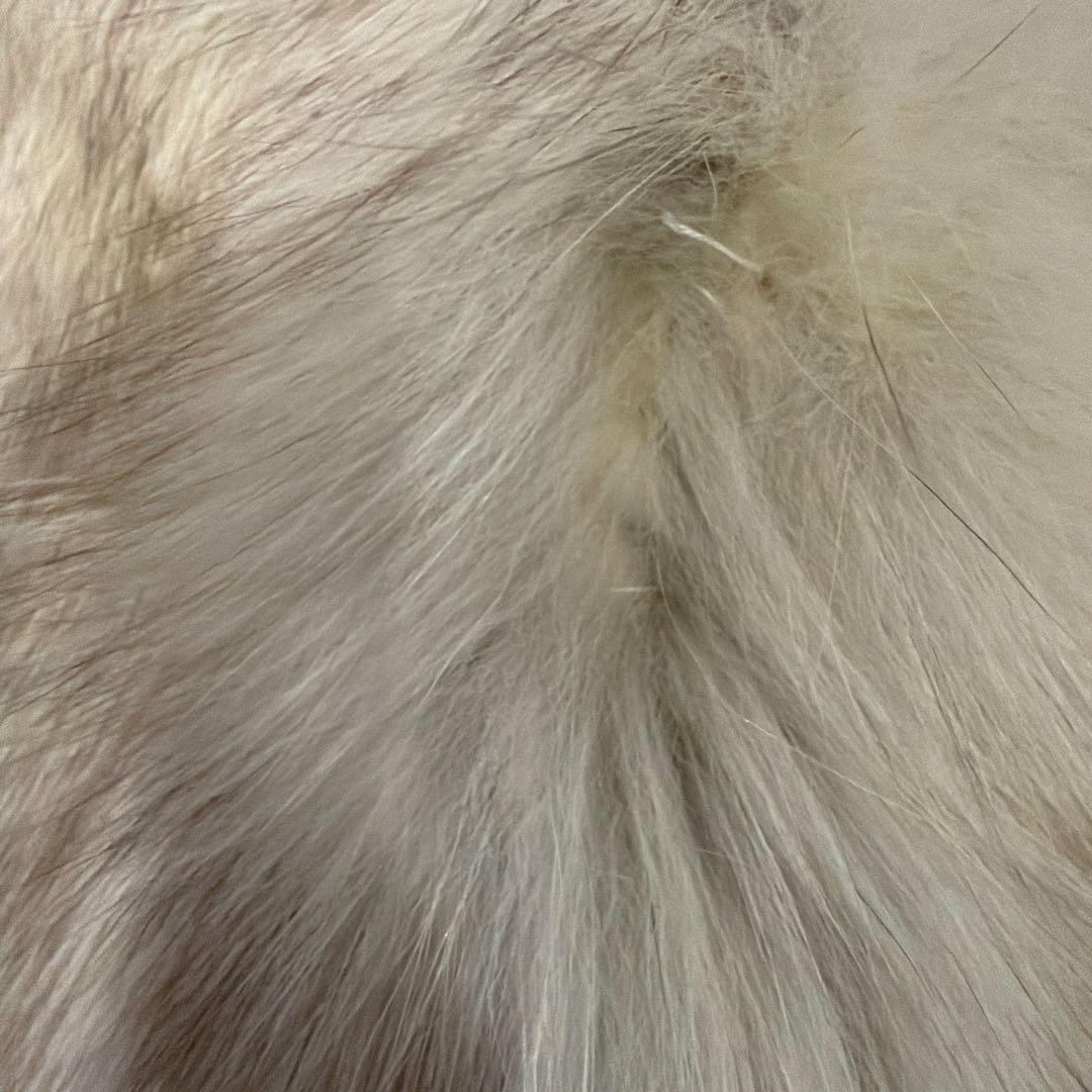 Pinky&Dianne ホワイトファーショートコート 38 ジャンク品