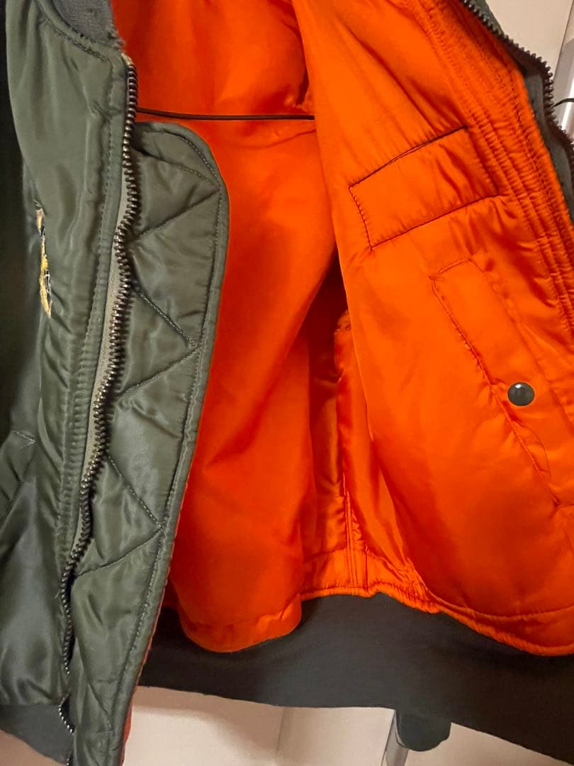 ヴィンテージ60s MA-1フライトジャケット　カーキ