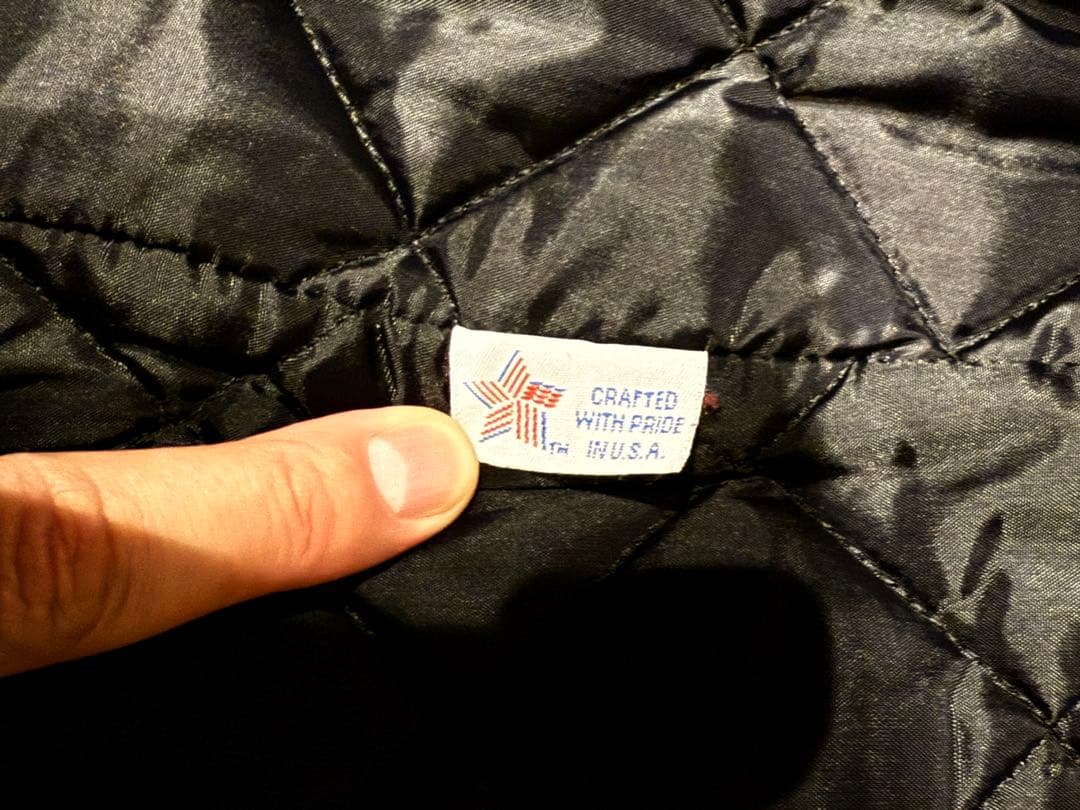 【着用1回】Schott USA製740N Pコート36 黒 ブラック美品 肉厚