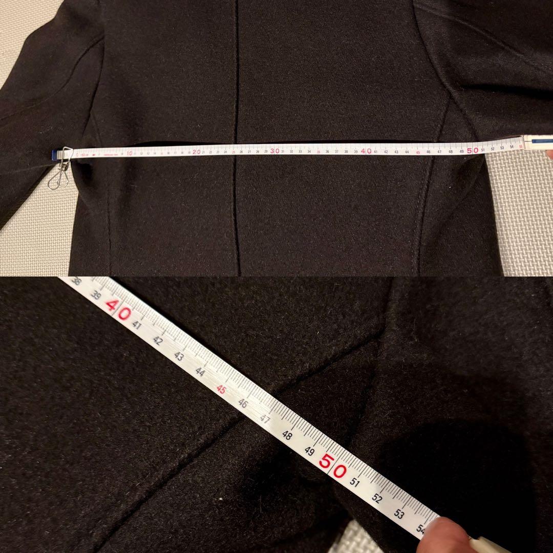 【着用1回】Schott USA製740N Pコート36 黒 ブラック美品 肉厚