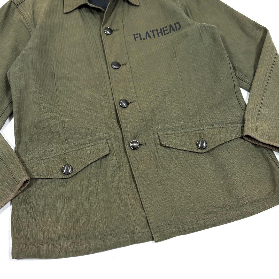 THE FLAT HEAD ミリタリージャケット カバーオール 40