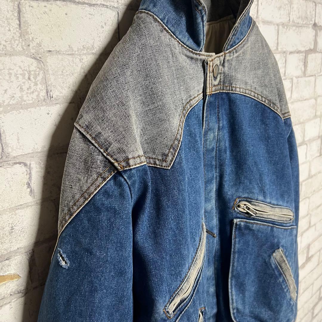 ホワイト様　【80-90s】ヴィンテージ デニムジャケット バックトゥザ